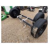 Lot of (2) 6 Lug 6,000# Axles w/Tires & Wheels