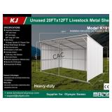 NEW All-Metal 20X12 Livestock Metal Shed