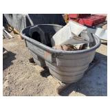 Water Trough w/Tub of Boots