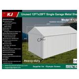 NEW All-Metal 12X20 Single Metal Garage