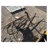 Antique Plow and Metal Wall Art