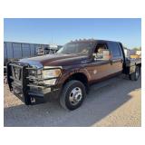 *2015 Ford F-350 Crew Cab Diesel 4WD Flatbed