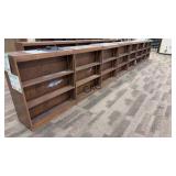 Lot of 8 Double-Sided Bookshelves