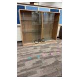 Lot of 2 Trophy Cases