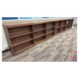 Lot of 7 Double-Sided Bookshelves