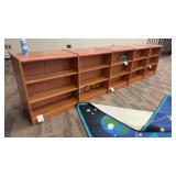 Lot of 5 Double-Sided Bookshelves