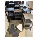 Lot of 16 Roll Around Carts