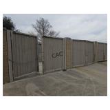 Lot of 3 Steel Double Gates w/Posts