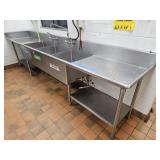 3 Compartment Stainless Steel Sink