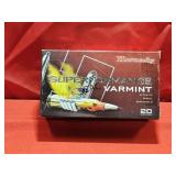 20rds Hornady Superformance Varmint 243Win 58gr
