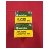 50rds Remington 30 Carbine 110gr SP HV