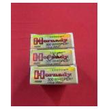 20rds Hornady Custom 300 Whisper 110gr V-Max