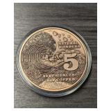 5oz Colorized Copper Great Barrier Reef