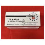 20rds Winchester 7.62X39mm 123gr FMJ