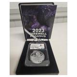 British Pobjoy Mint Farewell Pegasus PF69 Ultra