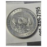 2015 Canadian Buffalo 1.25oz Silver Round