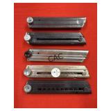 Lot of 5 Luger Parabellum P.08 Original Magazines