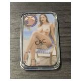 Florida USA 1oz Silver Colorized Naughty Bar