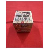 25rds Hornady Critical Defense 9mm 115gr FTX