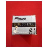 20rds Sig Sauer 10mm 180gr JHP Elite Defense