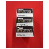20rds Sig Sauer 10mm 180gr JHP Elite Defense
