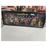 Lot of Nascar Framed Pictures and Metal Signs
