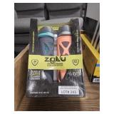 NEW ZULU 20oz 2 Pack High Performance Glass Water