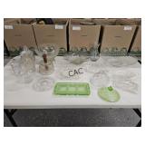 Box Lot of Assorted Vintage Glassware