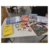 Box Lot of Board Games and Hot Wheels