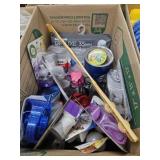 Box Lot w/ Rain Suit, Cooling Towels, Fans & More