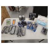 Box Lot of Asst. Electronics, Locks and Lantern