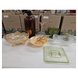 Box Lot of Assorted Vintage Glassware