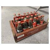 Vintage Wooden Coca-Cola Crate w/Bottles