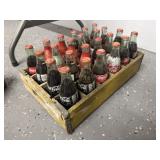 Vintage Wooden Coca-Cola Crate w/Bottles
