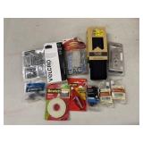 Box Lot of Assorted Tools, Wire and More