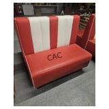 Red/White Restaurant Booth
