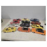 Box Lot of 12 Assorted 1:18 Scale Diecast Cars