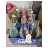 Lot of Assorted Vintage Liter Bottles