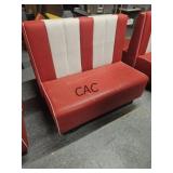 Red/White Restaurant Booth