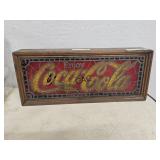 Enjoy Coca-Cola Stained Glass Lighted Sign