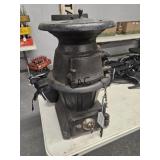 Vintage Cast Iron Pot Belly Stove