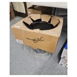 Lot of 8 NEW 20" Newbury Black Poly Planters