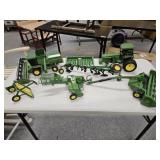 Box Lot of Vintage John Deere Diecast