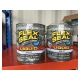 2ct NEW 1GAL Flex Seal Liquid Rubber Liquid Gray