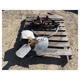 Lot of 2 Auger Bits, Wire and Fan Motor