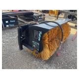 NEW Future Mini Skid Steer Angle Broom Sweeper