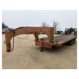 *1972 Homemade Triple Axle Flatbed Trailer