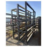 Lot of 2 Industrial Metal Storage Racks