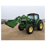 John Deere 6420 Cab/Air 4WD w/JD640 Loader/Bucket