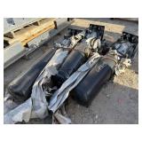 Lot of 3 Gast Piston Air Compressors with Tanks